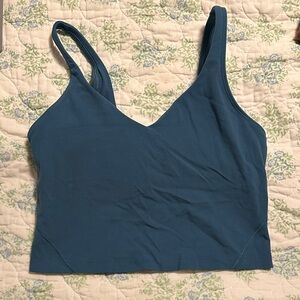 lululemon athletica Blue Crop Top